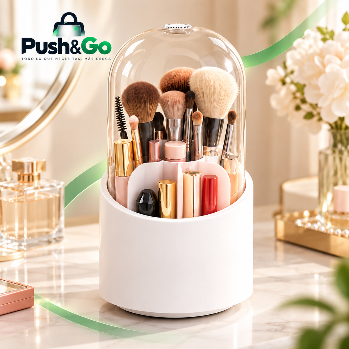 Cubo de almacenamiento para brochas